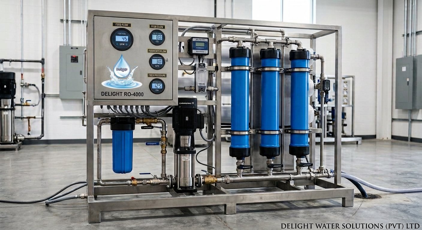 Commercial Water Purification System — compact RO plant for commercial use