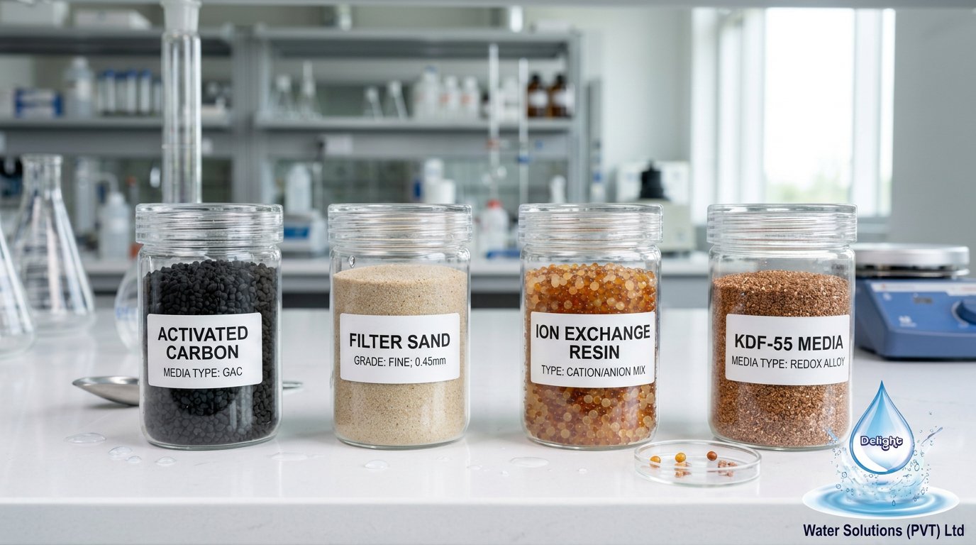 Reverse Osmosis System — multi-stage RO with pre and post filtration media